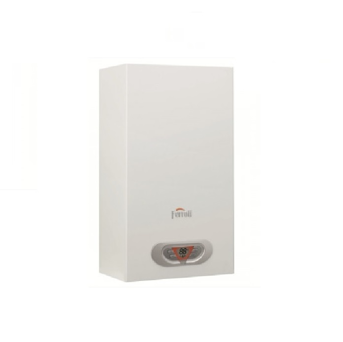 SCALDABAGNO A CAMERA STAGNA FERROLI SKY ECO 11 F LOW NOX A GAS GPL COMPLETO DI KIT PER SCARICO FUMI