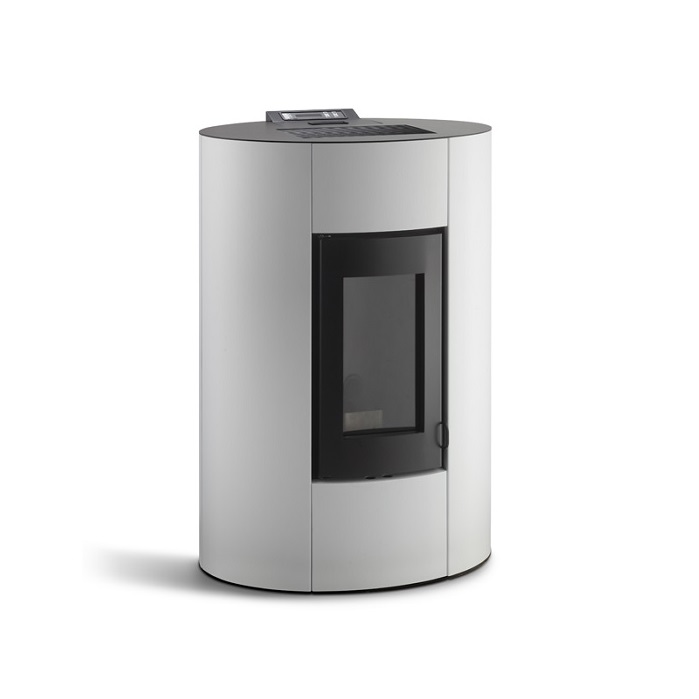 STUFA A PELLET AMBIENTE E CALORE MODELLO TORCELLO 12 KW - BIANCA
