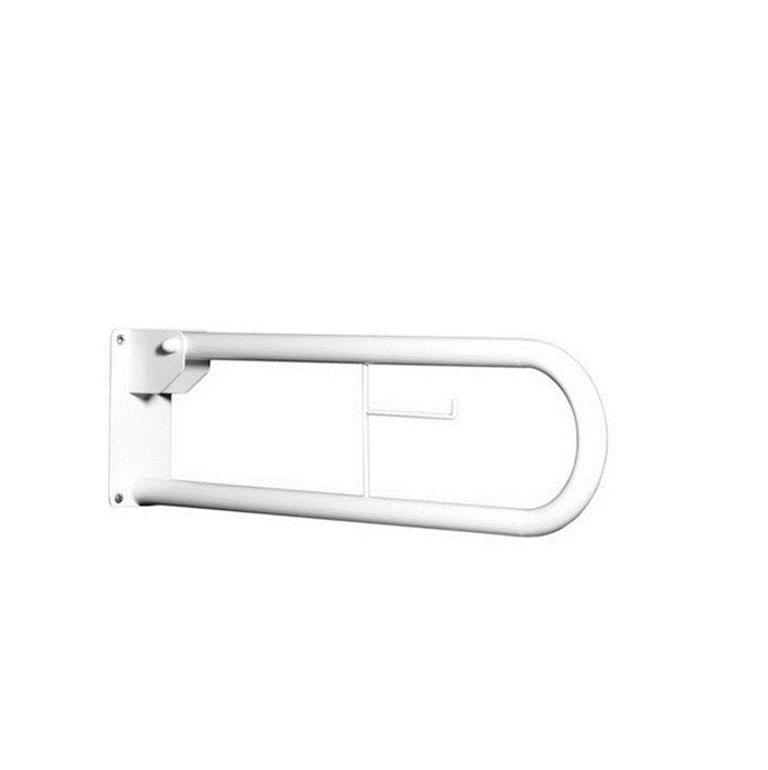 BARRA RIBALTABILE IN ACCIAIO LACCATO BIANCO 80 CM K-DESIGN EH-WA-80-PCX