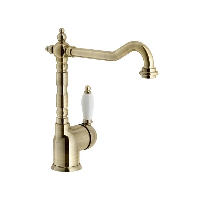 NOBILI MISCELATORE MONOCOMANDO LAVELLO ORIENTABILE BRONZO SERIE ANTICA  COD. 18113