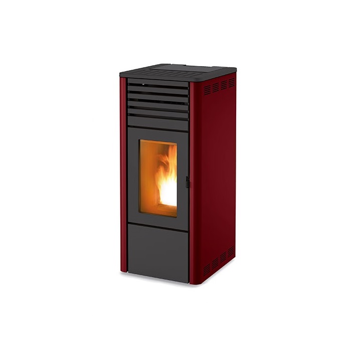 STUFA A PELLET CANALIZZABILE MCZ MAGGIE KW 10 BORDEAUX COMFORT AIR 10S1