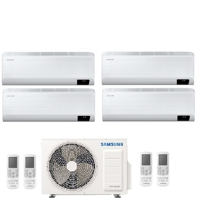 CLIMATIZZATORE CONDIZIONATORE SAMSUNG INVERTER QUADRI SPLIT CEBU WI-FI 7000+7000+9000+9000 con AJ080TXJ R-32 CLASSE A++ WIFI - NEW 7+7+9+9