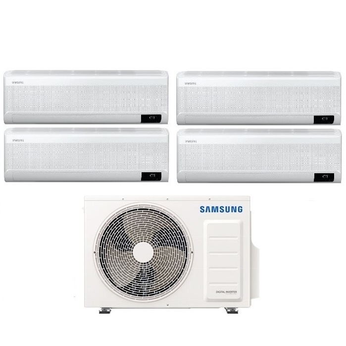 CLIMATIZZATORE CONDIZIONATORE SAMSUNG INVERTER QUADRI SPLIT WINDFREE AVANT 7000+9000+12000+12000 con AJ080TXJ R-32 CLASSE A++ WIFI - NEW 7+9+12+12