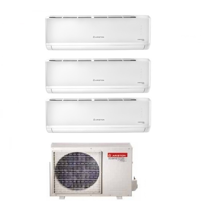 CLIMATIZZATORE CONDIZIONATORE ARISTON TRIAL SPLIT INVERTER ALYS PLUS 12000+12000+12000 BTU R-32 CON TRIAL 80 XD0C-O 12+12+12 WI-FI READY