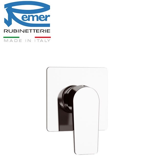 REMER MISCELATORE MONOCOMANDO REMER DREAM D 30 PER VASCA-DOCCIA INCASSO CON PIASTRA DI OTTONE CROMATO