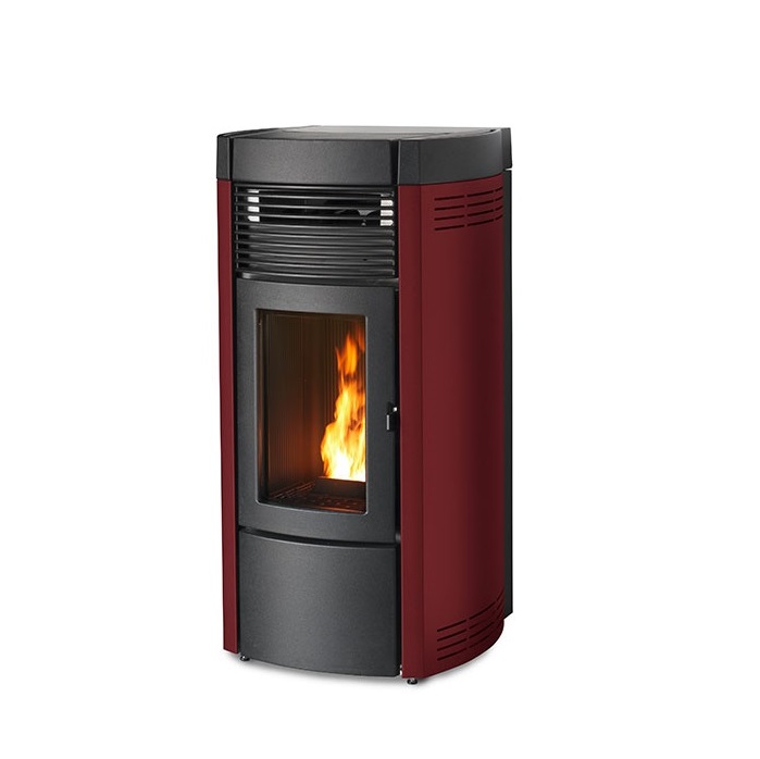 STUFA A PELLET MCZ MUSA HYDROMATIC 24 IN ACCIAIO – 24 KW BORDEAUX