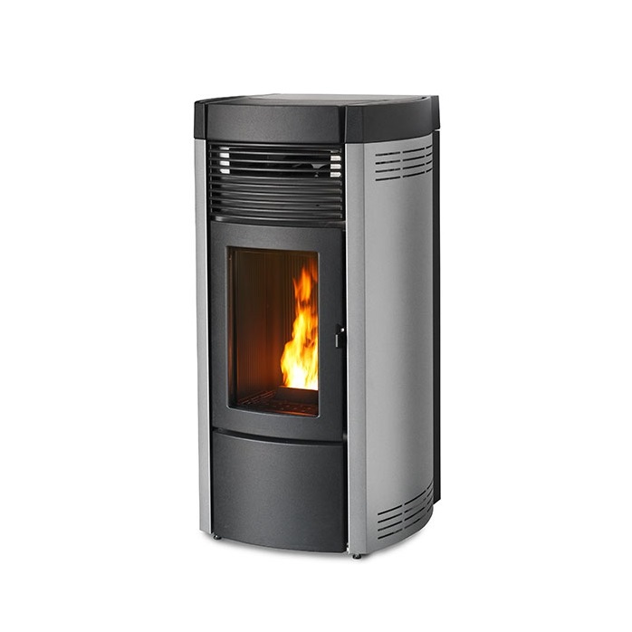 STUFA A PELLET MCZ MUSA HYDROMATIC 24 IN ACCIAIO – 24 KW SILVER