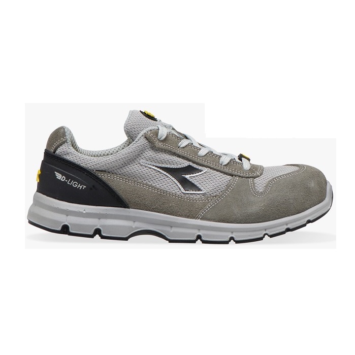 SCARPE ANTINFORTUNISTICA DIADORA UTILITY RUN TEXT LOW S1P SRC ESD - COLORE GRIGIO CHIARO/ALLUMINIO cod. 701.175305