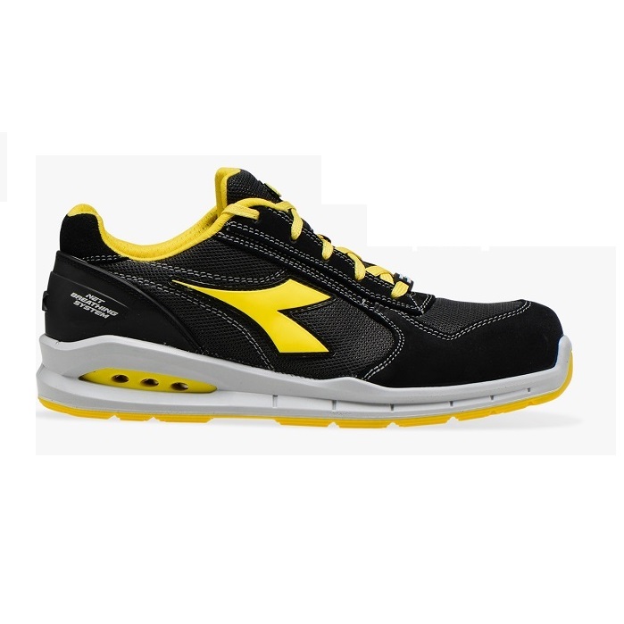 SCARPE ANTINFORTUNISTICA DIADORA UTILITY RUN NET AIRBOX LOW S1P SRC - COLORE NERO/ANTRACITE cod. 701.176217