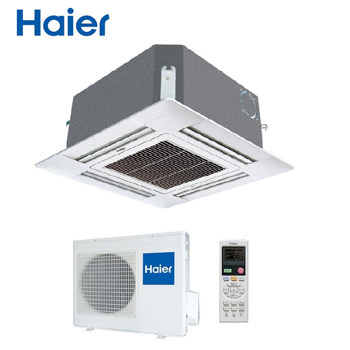 CLIMATIZZATORE CONDIZIONATORE HAIER INVERTER CASSETTA ROUND FLOW A 8 VIE  ABH090H1ERG 28000 BTU CON TELECOMANDO E PANNELLO INCLUSI