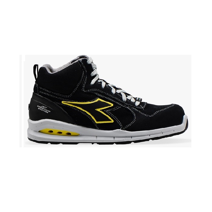 SCARPE ANTINFORTUNISTICA DIADORA UTILITY RUN NET AIRBOX MID S3 SRC Scarpa da lavoro alta – COLORE BLACK cod. 701.176223