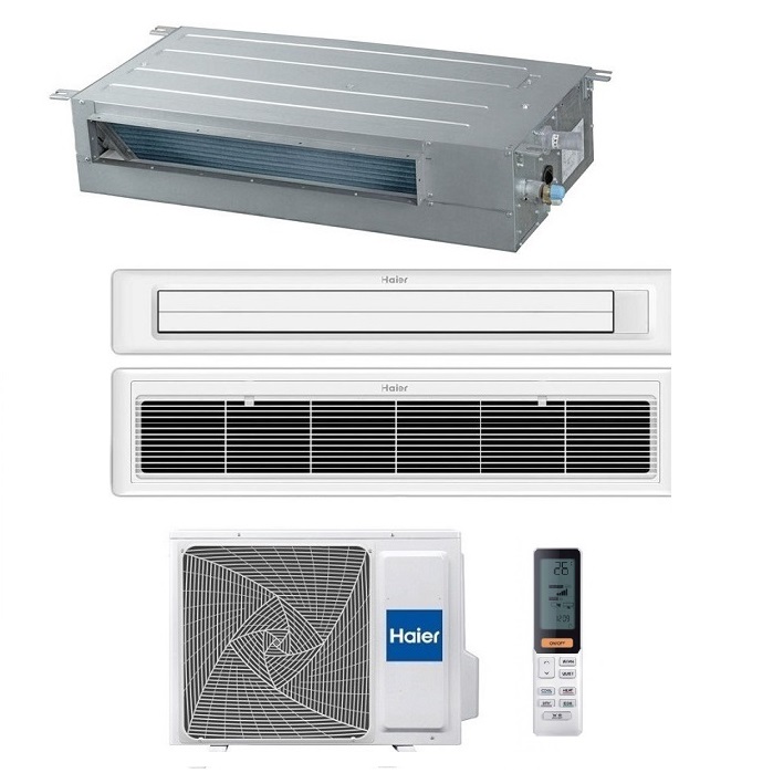 CLIMATIZZATORE CONDIZIONATORE HAIER INVERTER CANALIZZATO SLIM BASSA PRESSIONE 18000 BTU R-32 A++ AD50S2SS1FAH CON TELECOMANDO E PANNELLO INCLUSI - WI-FI INCLUSO – NEW