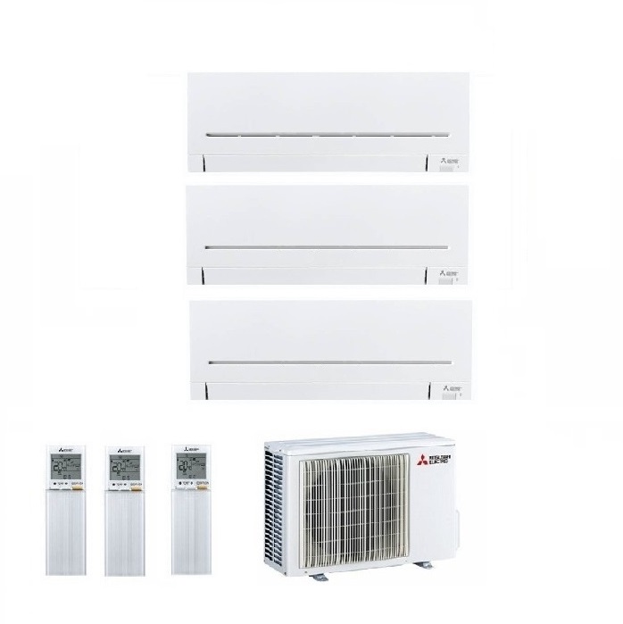 CLIMATIZZATORE CONDIZIONATORE MITSUBISHI ELECTRIC TRIAL SPLIT INVERTER MSZ-AP_VGK R-32 9000+9000+9000 CON MXZ-3F68VF A++ WI-FI INCLUSO - NEW 9+9+9