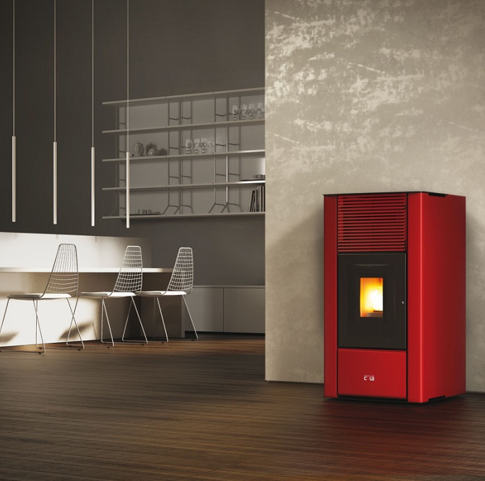 TERMOSTUFA A PELLET ANSELMO COLA MODELLO PETIT 11.6 KW DISPONIBILE IN VARI COLORI