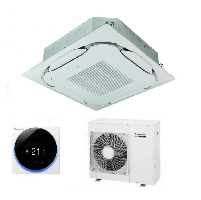 CONDIZIONATORE CLIMATIZZATORE DAIKIN SKY AIR ADVANCE R32 CASSETTA INCASSO ROUND FLOW 24000 BTU FCAG71B CON COMANDO A FILO E GRIGLIA STANDARD