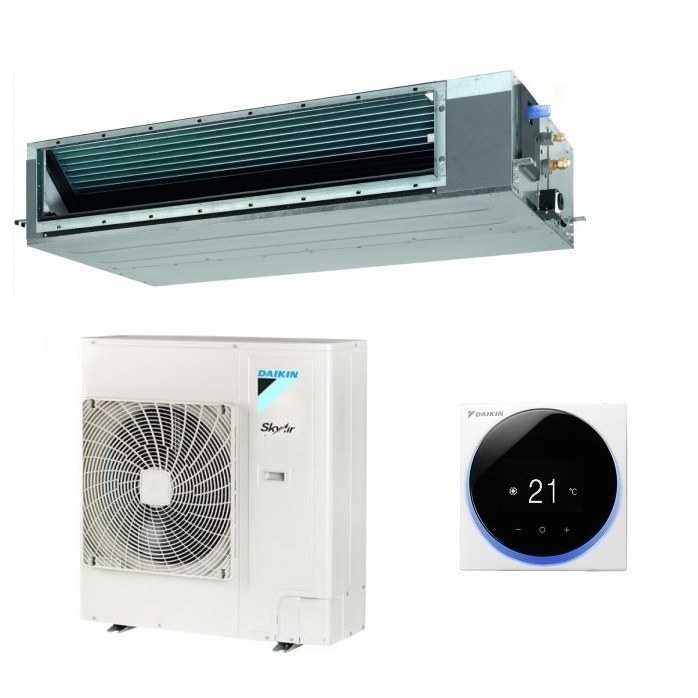 CLIMATIZZATORE CONDIZIONATORE DAIKIN BLUEVOLUTION CANALIZZATO SKY AIR ADVANCE INVERTER 24000 BTU FBA71A + RZASG71MV1 CON COMANDO A FILO - MEDIA PREVALENZA MONOFASE