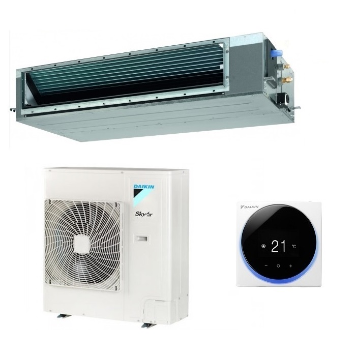 CLIMATIZZATORE CONDIZIONATORE DAIKIN BLUEVOLUTION CANALIZZATO SKY AIR ADVANCE INVERTER 36000 BTU FBA100A + RZASG100MV1 CON COMANDO A FILO - MEDIA PREVALENZA MONOFASE