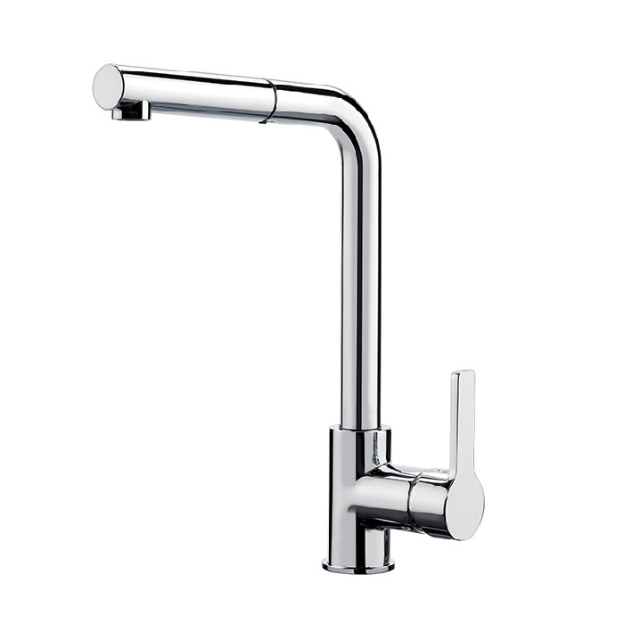 FIMA CARLO FRATTINI – MISCELATORE MONOFORO LAVELLO CON DOCCIA ESTRAIBILE F7029NCR CROMO