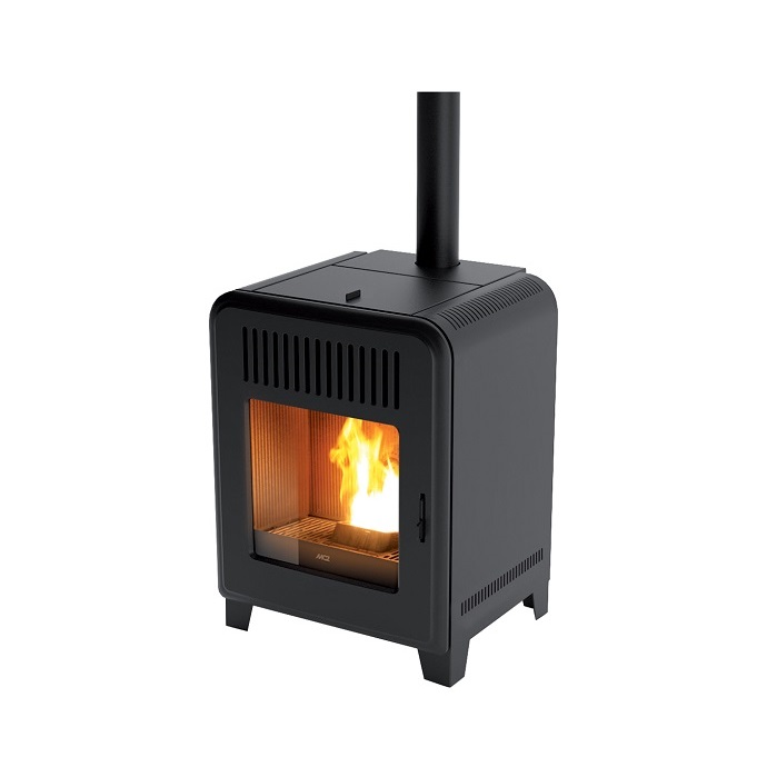 STUFA A PELLET MCZ CUTE AIR 8 M1 IN ACCIAIO 8 KW