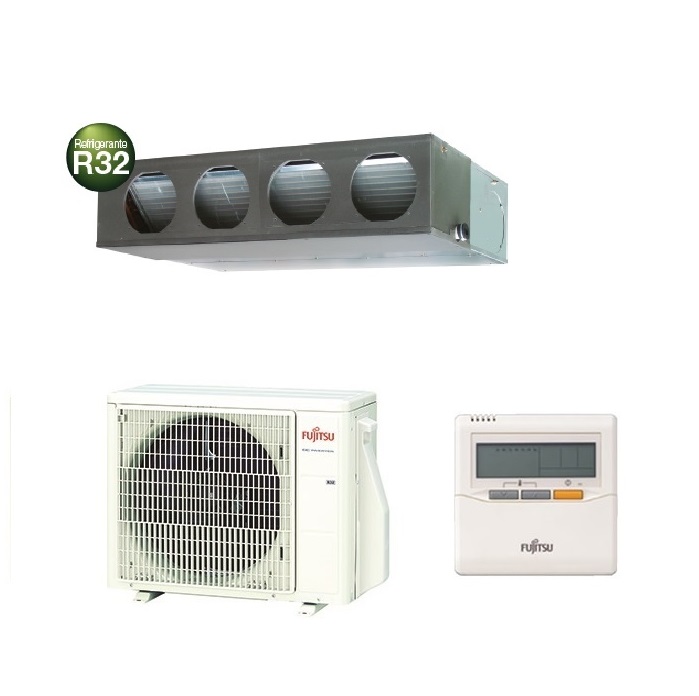 CLIMATIZZATORE CONDIZIONATORE FUJITSU SPLIT CANALIZZABILE INVERTER  serie KM 24000 btu R-32 3NGF84005 ARXG24KMLA A++ CON COMANDO A FILO INCLUSO NEW