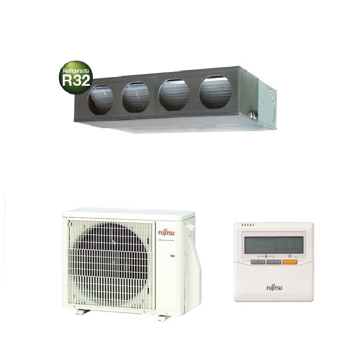 CLIMATIZZATORE CONDIZIONATORE FUJITSU SPLIT CANALIZZABILE INVERTER ECO serie KM 24000 btu R-32 3NGF89875 ARXH24KMTAP A+ CON COMANDO A FILO INCLUSO NEW