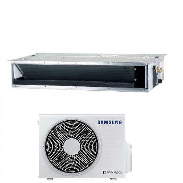 CLIMATIZZATORE CONDIZIONATORE SAMSUNG INVERTER CANALIZZABILE MEDIA PREVALENZA R-32 24000 BTU AC071RNMDKG MONOFASE CLASSE A++-A+ CON COMANDO A FILO INCLUSO - NEW