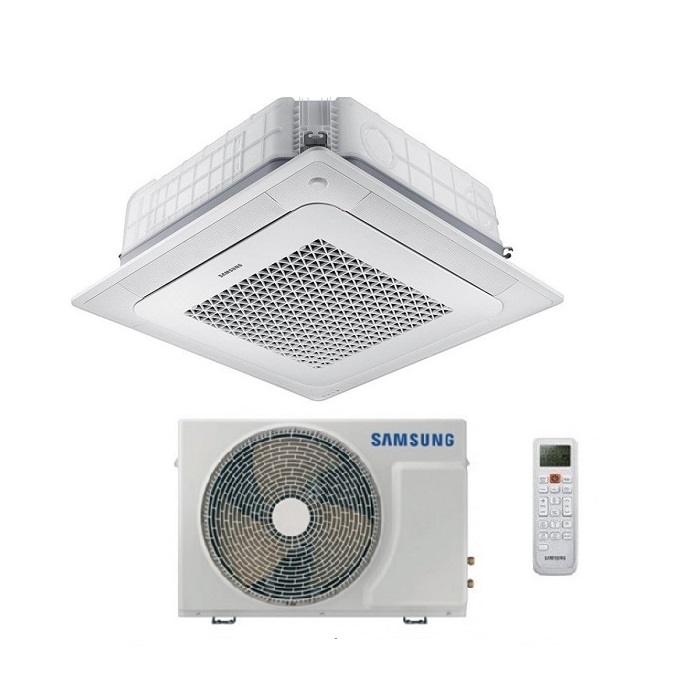CLIMATIZZATORE CONDIZIONATORE SAMSUNG CASSETTA A 4 VIE WINDFREE INVERTER R32 24000 BTU AC071RN4DKG/EU CON TELECOMANDO WIRELESS E PANNELLO INCLUSO
