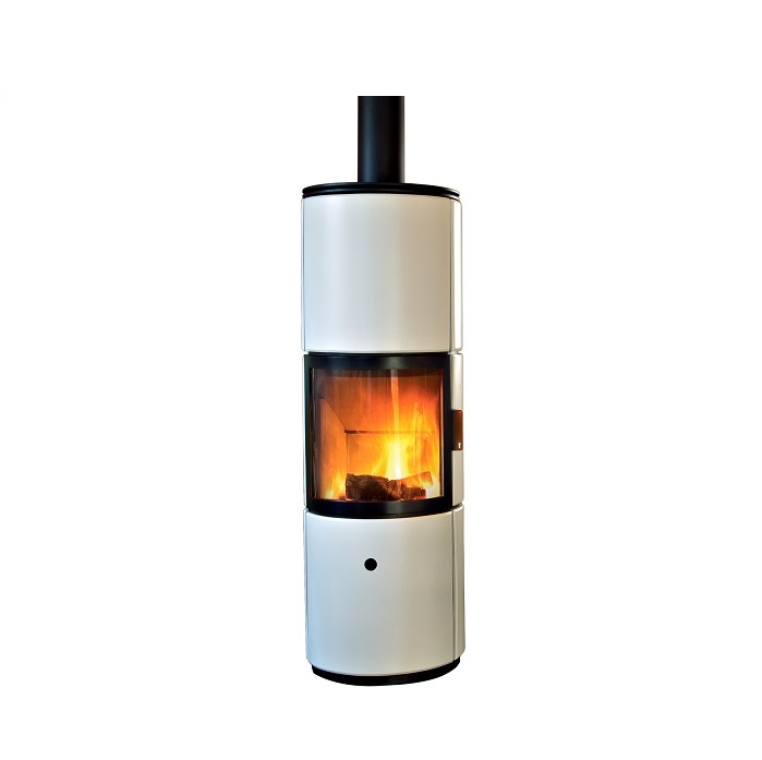 STUFA A LEGNA MCZ STUB OVERNIGHT FIANCHI IN CERAMICA DISPONIBILE NEI COLORI BIANCO O NERO