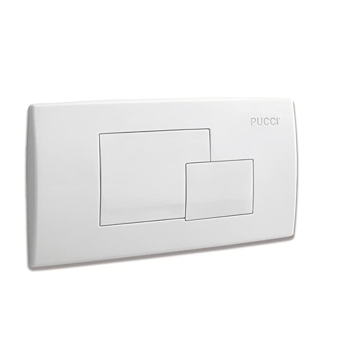 PUCCI RICAMBIO PLACCA ECO RAME PARETI IN MURATURA BIANCO CODICE: 80005410 A 2 PULSANTI