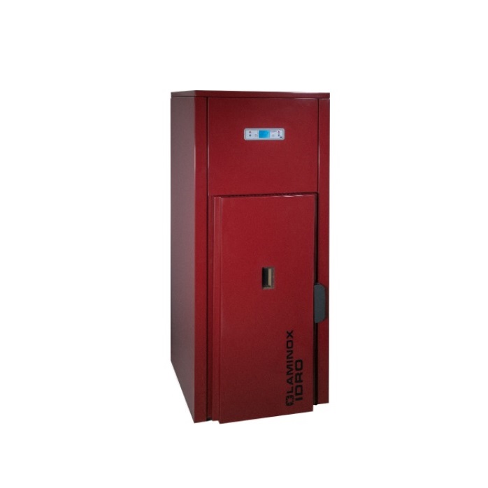 CALDAIA A PELLET LAMINOX HIDRA OMNIA 23N 26,3 KW BORDEAUX CON BRACIERE AUTOPULENTE