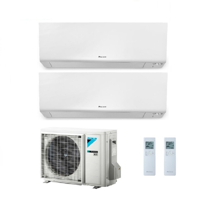 CLIMATIZZATORE CONDIZIONATORE DAIKIN DUAL SPLIT INVERTER serie R FTXM R-32 PERFERA WALL Bluevolution 12000+12000 con 2MXM50N9 WI-FI INCLUSO - NEW 12+12
