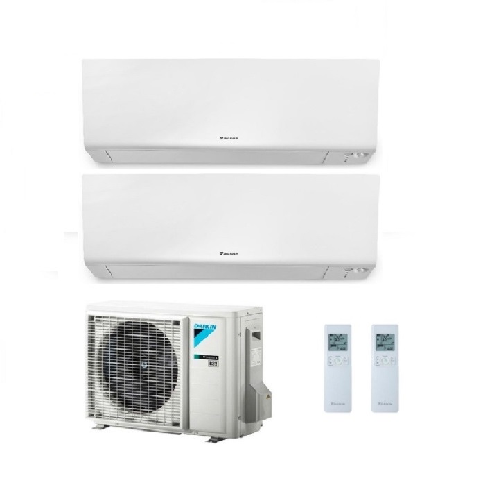 CLIMATIZZATORE CONDIZIONATORE DAIKIN DUAL SPLIT INVERTER serie R FTXM R-32 PERFERA WALL Bluevolution 12000+15000 con 2MXM50N9 WI-FI INCLUSO - NEW - 12+15