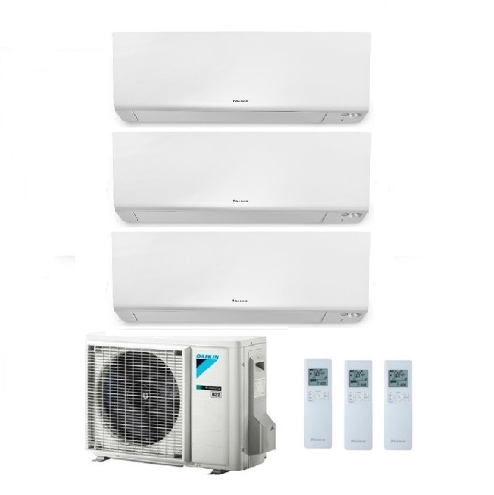 CLIMATIZZATORE CONDIZIONATORE DAIKIN TRIAL SPLIT INVERTER serie R FTXM R-32 PERFERA WALL Bluevolution 9000+12000+18000 con 3MXM68N WI-FI INCLUSO - NEW  -9+12+18
