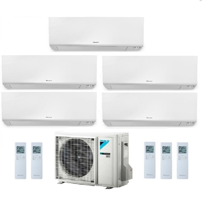 CLIMATIZZATORE CONDIZIONATORE DAIKIN PENTA SPLIT INVERTER serie R FTXM R-32 PERFERA WALL Bluevolution 7000+7000+7000+7000+12000 con 5MXM90N WI-FI INCLUSO - NEW  -7+7+7+7+12