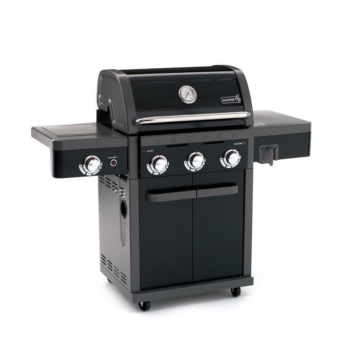 BARBECUE A GAS SOCHEF GRANGUSTO COTTURA AUSTRALIANO COD. G53228 CON TRE BRUCIATORI