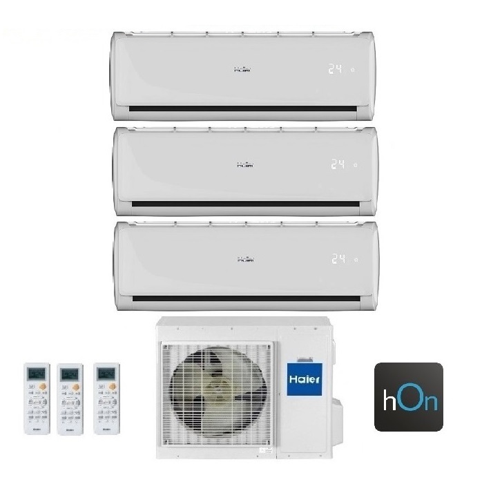 CLIMATIZZATORE CONDIZIONATORE HAIER TRIAL SPLIT INVERTER TUNDRA PLUS R-32 7000+7000+7000 CON 3U55S2SR3FA WI-FI INTEGRATO 7+7+7 - NEW