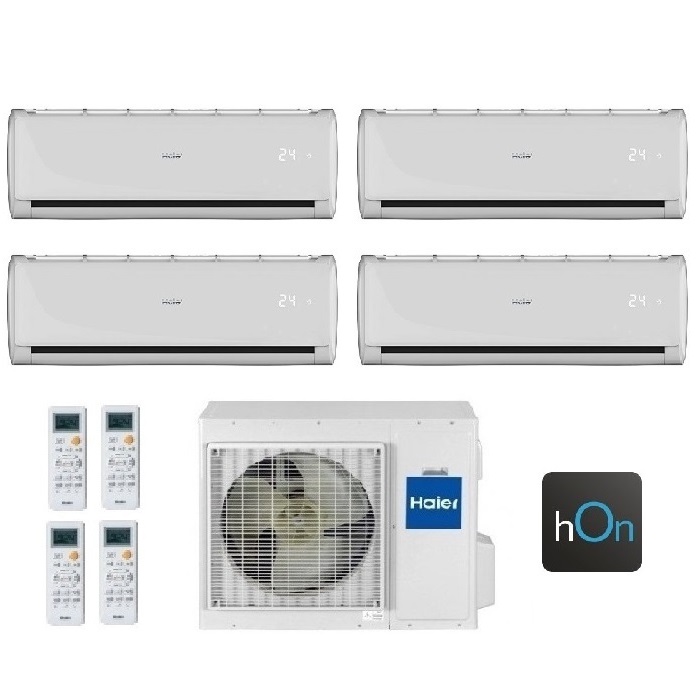 CLIMATIZZATORE CONDIZIONATORE HAIER QUADRI SPLIT INVERTER TUNDRA PLUS R-32 7000+7000+9000+9000 CON 4U75S2SR3FA WI-FI INTEGRATO 7+7+9+9 - NEW