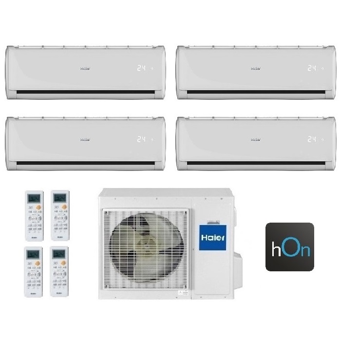 CLIMATIZZATORE CONDIZIONATORE HAIER QUADRI SPLIT INVERTER TUNDRA PLUS R-32 7000+9000+12000+12000 CON 4U75S2SR3FA WI-FI INTEGRATO 7+9+12+12 - NEW