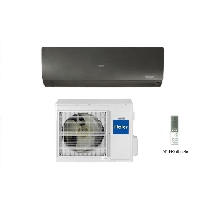 CLIMATIZZATORE CONDIZIONATORE HAIER INVERTER FLEXIS PLUS AS25S2SF1FA-MB3 9000 BTU BLACK R-32 CLASSE A+++ WI-FI hOn – NEW