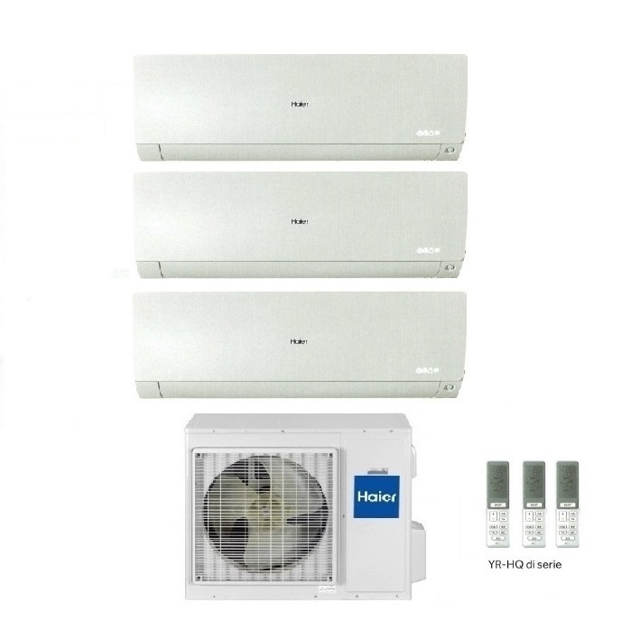 CLIMATIZZATORE CONDIZIONATORE HAIER TRIAL SPLIT INVERTER FLEXIS PLUS WHITE R-32 7000+7000+7000 CON 3U55S2SR3FA WI-FI hOn NEW - 7+7+7