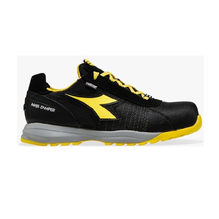 SCARPE ANTINFORTUNISTICA DIADORA UTILITY GLOVE MDS MATRYX LOW S1P HRO SRC - COLORE NERO/GIALLO cod. 701.176198 - NEW