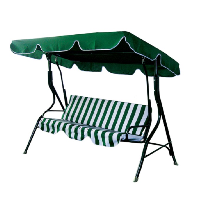 DONDOLO IN ACCIAIO 3 POSTI COLORE VERDE COD. 12742