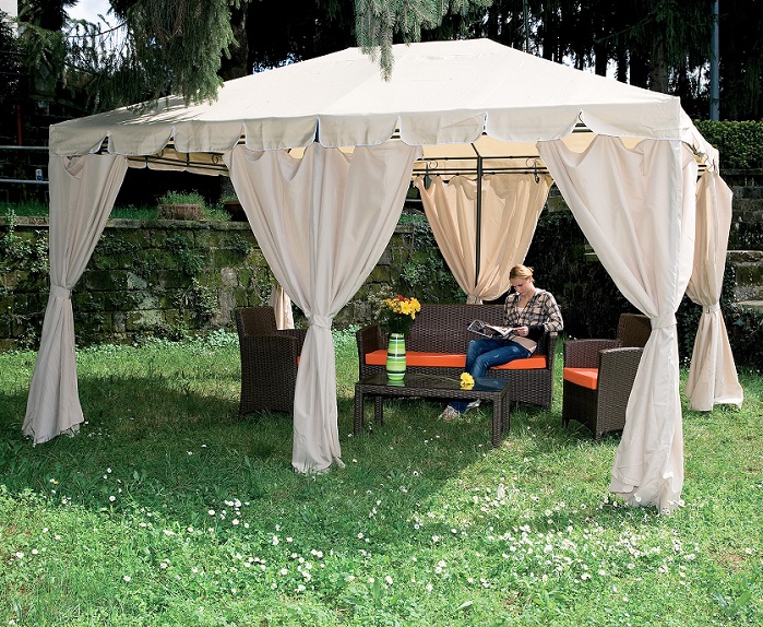 GAZEBO IN ACCIAIO MT.3X4 ARMONIA YF-3246 COD. 57370