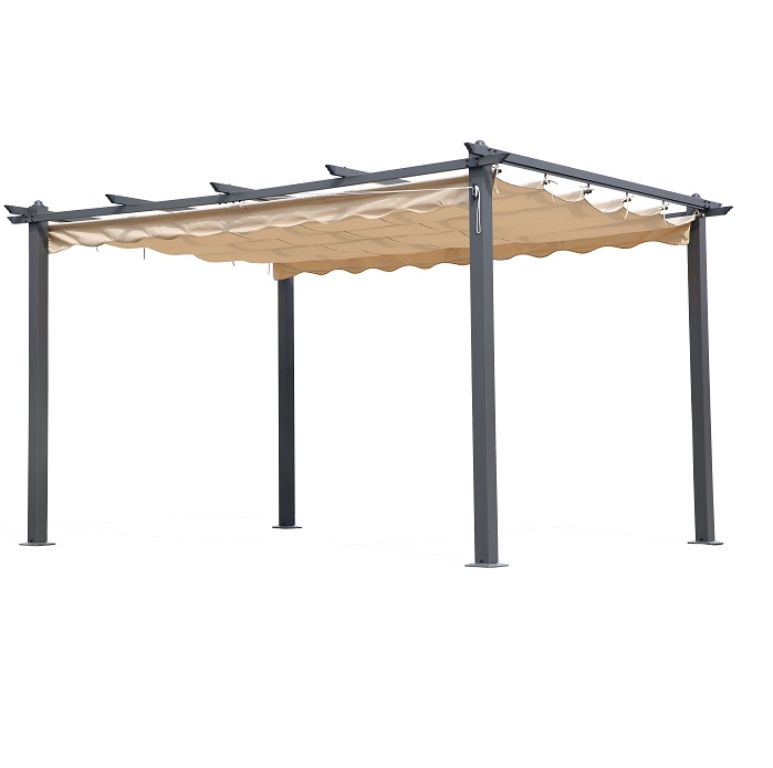 PERGOLA IN ALLUMINIO CON TELO RETRATTILE MT.3X4 2018 COD. 60033