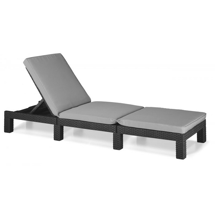ALLIBERT KETER LETTINO DAYTONA GRAPHITE CON CUSCINO COD. 94022