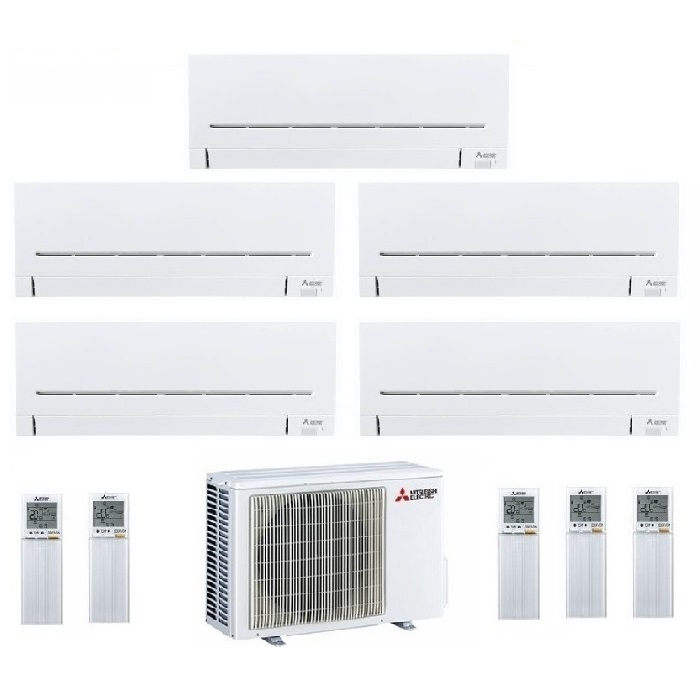 CLIMATIZZATORE CONDIZIONATORE MITSUBISHI ELECTRIC PENTA SPLIT INVERTER MSZ-AP_VGK R-32 7000+7000+7000+7000+7000 CON MXZ-5F102VF A++ WI-FI INCLUSO - NEW 7+7+7+7+7