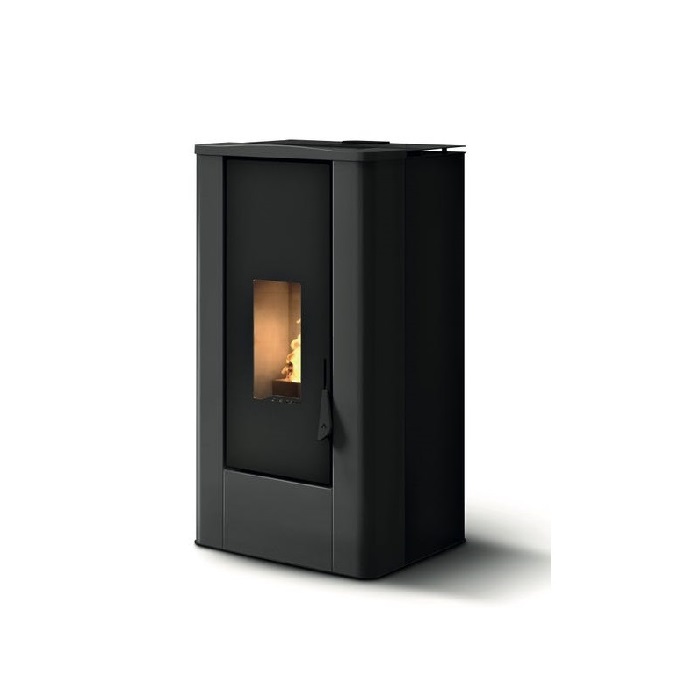 STUFA A PELLET CASATELLI MOD. FILIPPO 8 CON RIVESTIMENTO IN ACCIAIO VERNICIATO E TOP IN CERAMICA 7,2 KW DISPONIBILE IN VARI COLORI