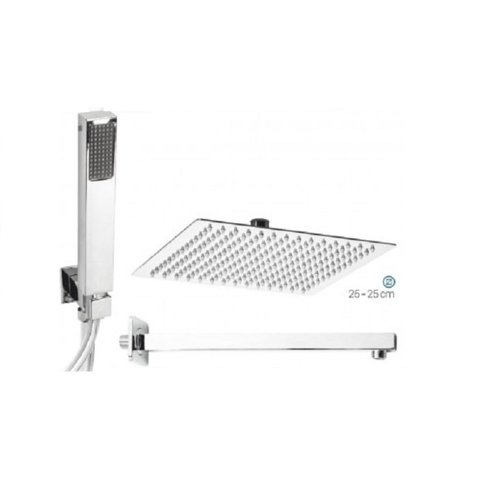 KIT RESTYLING METAFORM QUADRATO PER DOCCIA COD. 101L36100 CROMO