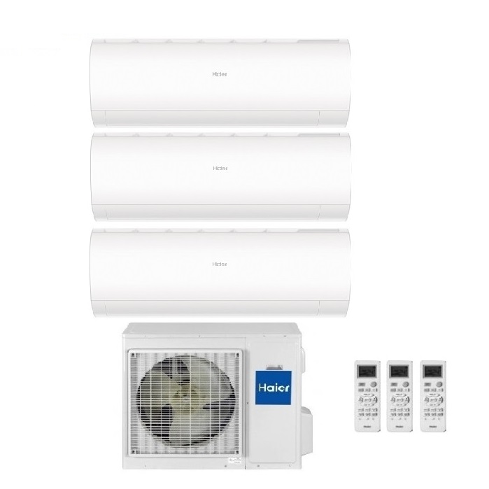 CLIMATIZZATORE CONDIZIONATORE HAIER TRIAL SPLIT INVERTER PEARL R-32 7000+7000+7000 CON 3U55S2SR3FA WI-FI hOn - NEW - 7+7+7