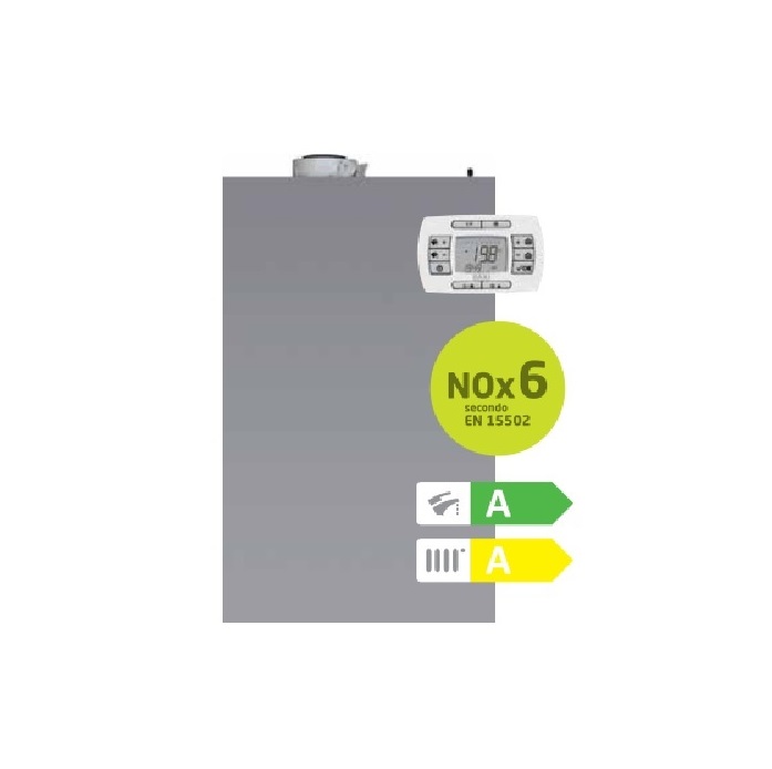 CALDAIA BAXI LUNA AIR 28 KW NOX 6 A CONDENSAZIONE PER INCASSO METANO O GPL COMPLETA DI KIT SCARICO FUMI – NEW